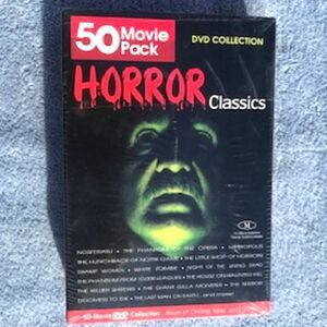 Horror Classics . 50 Movie Pack . {12} DVD Disc Set . Factory Sealed
